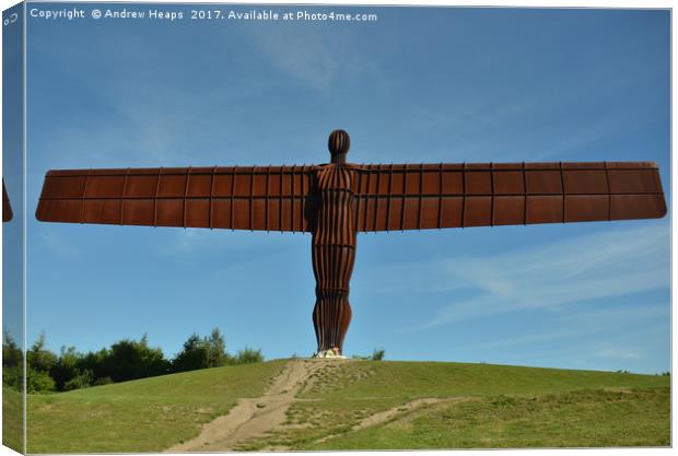  Angel of the North           Canvas Print by Andrew Heaps