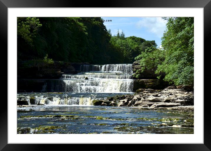 Asgarth falls                  Framed Mounted Print by Andrew Heaps