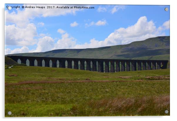 Majestic Ribblehead Viaduct Acrylic by Andrew Heaps