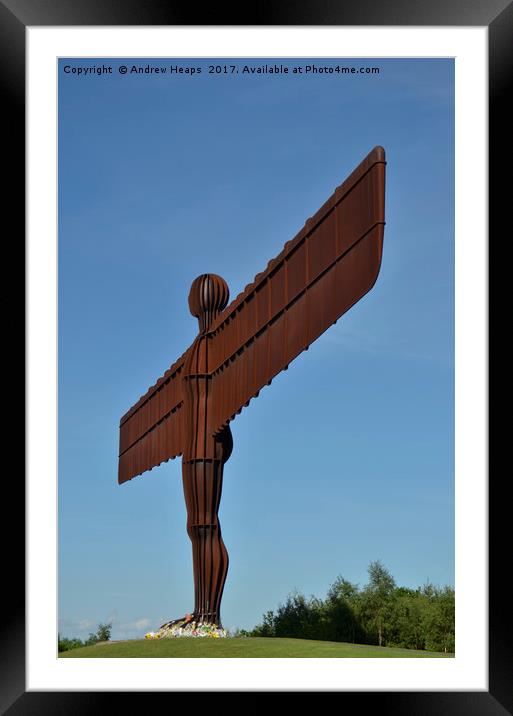 Angel of the north Framed Mounted Print by Andrew Heaps