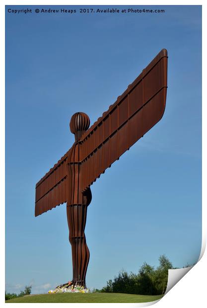 Angel of the north Print by Andrew Heaps