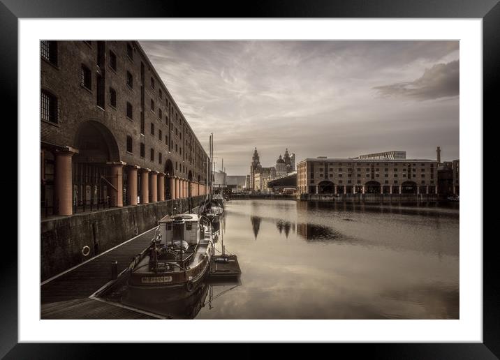 Albert Dock, Liverpool Framed Mounted Print by Ed Alexander