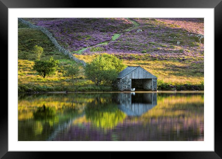 The Boat House, Llynnau Cregennen Framed Mounted Print by Janette Hill