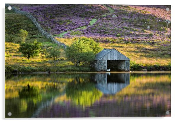 The Boat House, Llynnau Cregennen Acrylic by Janette Hill