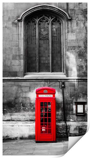 London Telephone Box Print by Ed Alexander