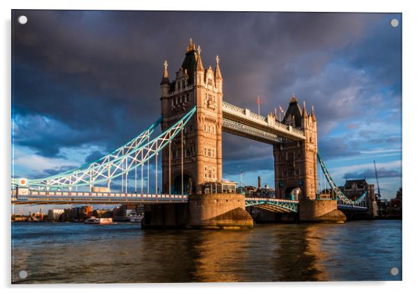 London Tower Bridge Acrylic by Ed Alexander