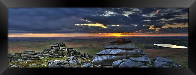 Roughtor Bodmin Moor Framed Print by David Wilkins