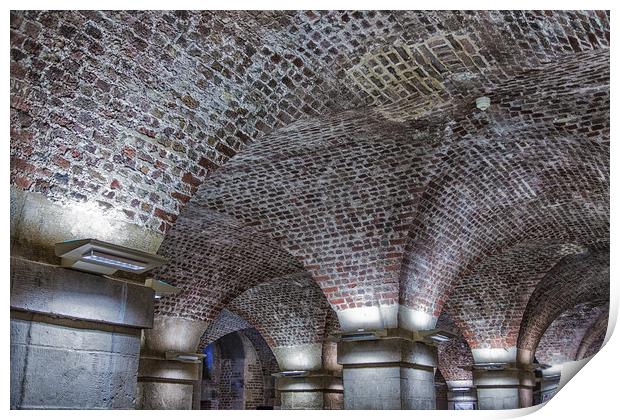Old Brick Arches Print by Darryl Brooks