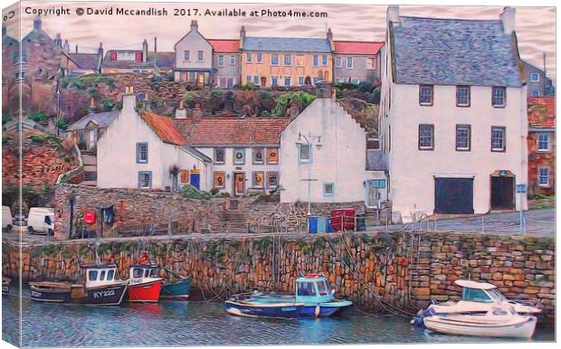 Crail Harbour          Canvas Print by David Mccandlish