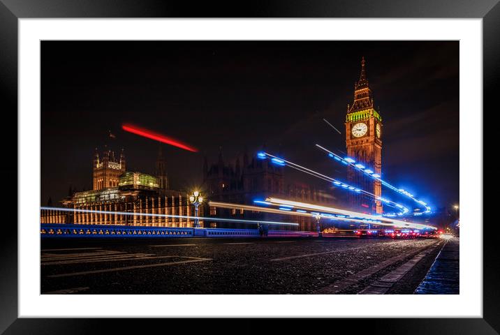 London Big Ben Framed Mounted Print by Ed Alexander