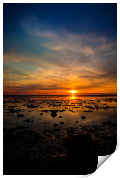 "Solitude Unveiled: A Captivating Norfolk Sunset" Print by Mel RJ Smith