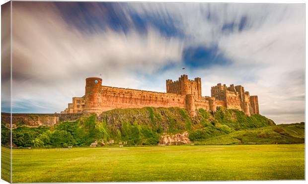 Pretty Stunning Bamburgh Castle Canvas Print by Naylor's Photography
