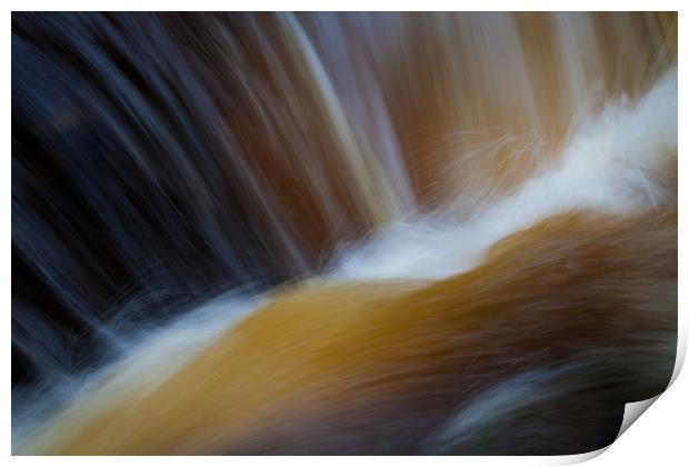 Abstract waterfall Print by Leighton Collins