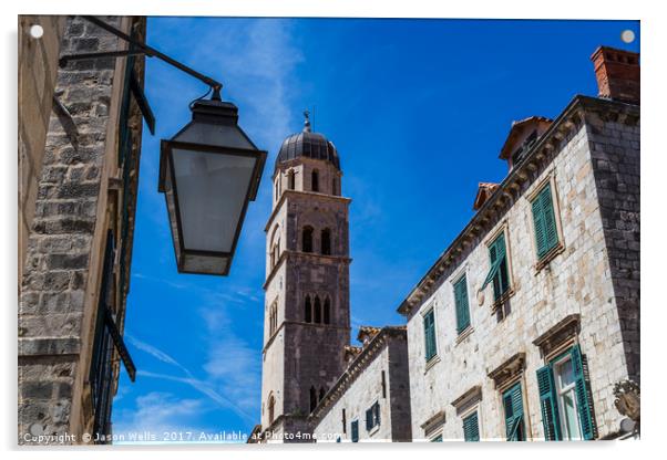 Dubrovnik's famous Stradun Acrylic by Jason Wells