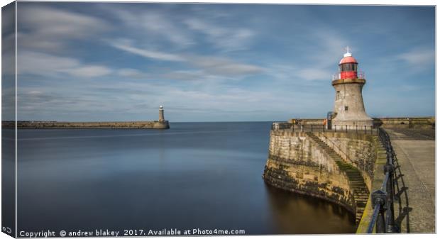 Serenity at South Pier Canvas Print by andrew blakey