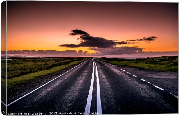 The Road To Nowhere Canvas Print by Sharon Smith