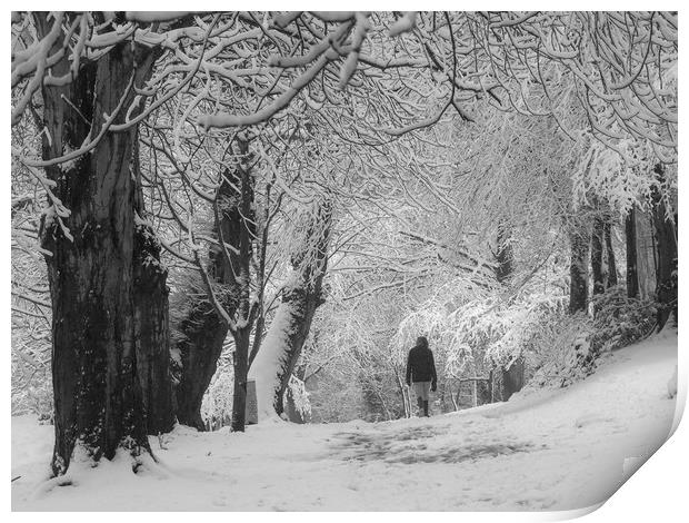 Winter Walk    Print by Victor Burnside