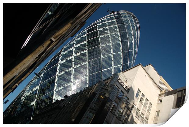 The London Gherkin Print by Chris Day