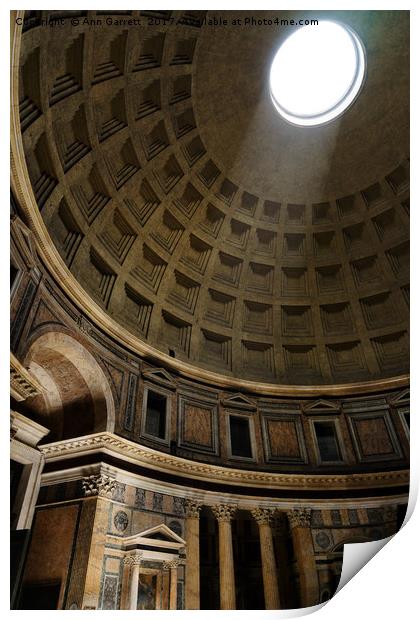 Pantheon Oculus Print by Ann Garrett