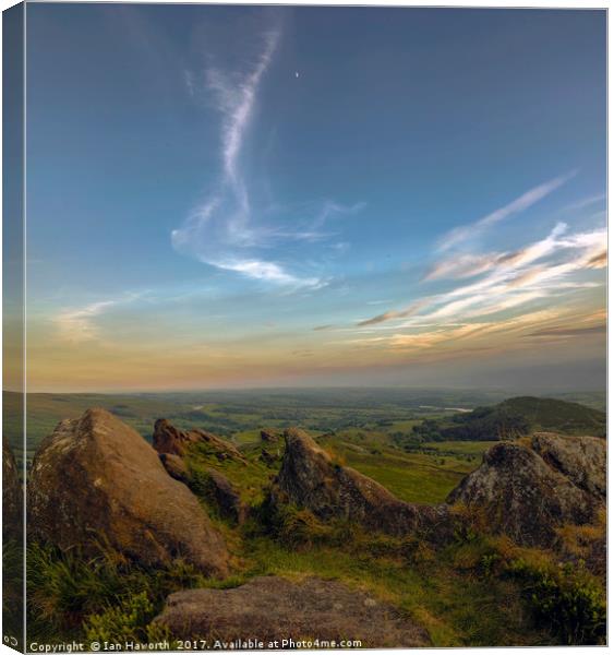 The Roaches Canvas Print by Ian Haworth
