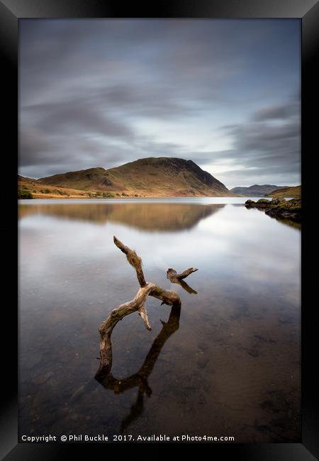 From The Deep - Crummock Water Framed Print by Phil Buckle