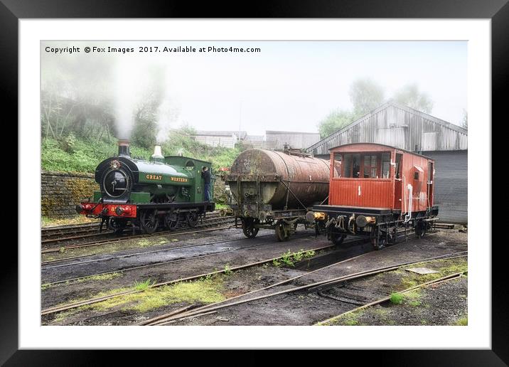 East Lancashire Railway Framed Mounted Print by Derrick Fox Lomax