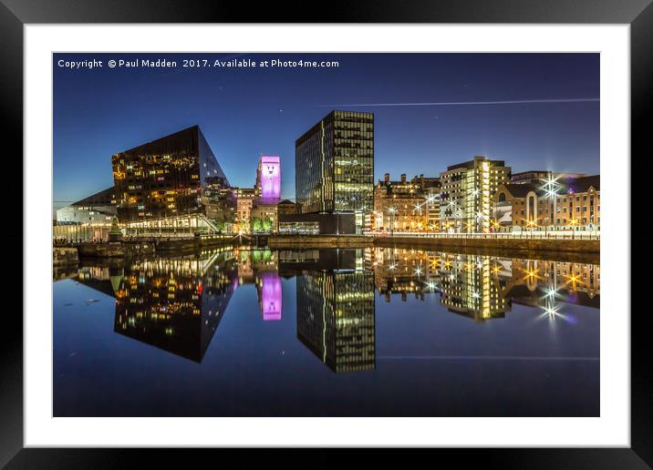 Canning Dock - Liverpool Framed Mounted Print by Paul Madden