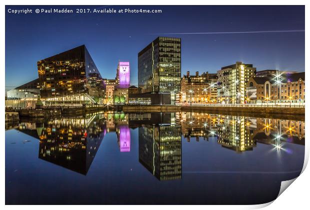Canning Dock - Liverpool Print by Paul Madden