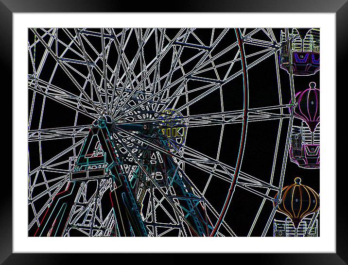 THE BIG WHEEL Framed Mounted Print by Ray Bacon LRPS CPAGB