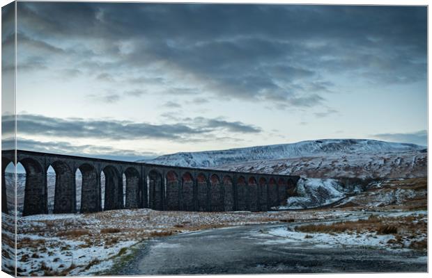 Ribblehead Viaduct Sunset Canvas Print by Nigel Smith