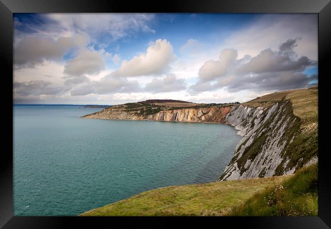 Alum Bay Isle Of Wight Framed Print by Wight Landscapes