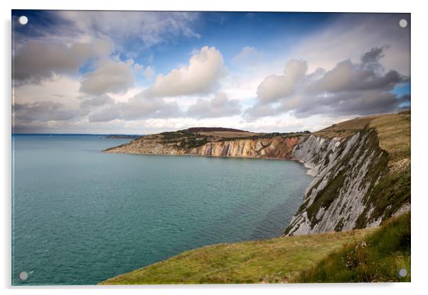 Alum Bay Isle Of Wight Acrylic by Wight Landscapes