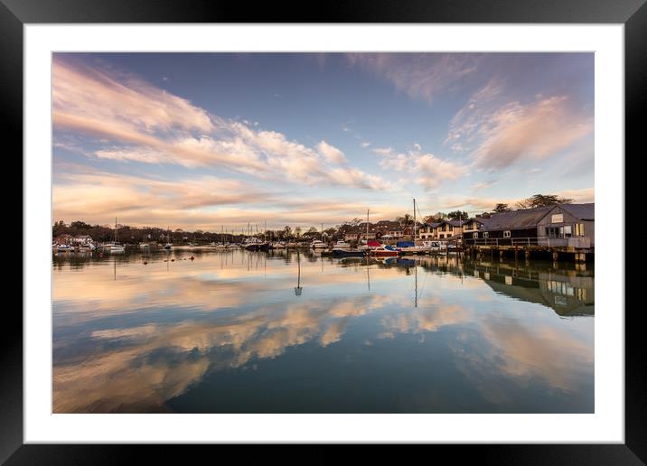 Wootton Creek Isle Of Wight Framed Mounted Print by Wight Landscapes