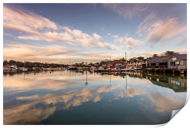 Wootton Creek Isle Of Wight Print by Wight Landscapes