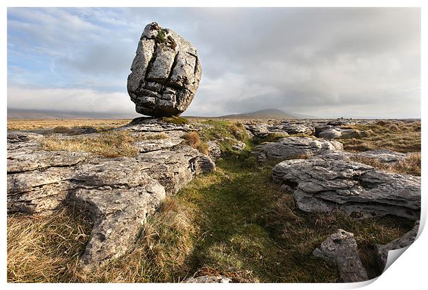 The Balancing Erratic Print by Steve Glover