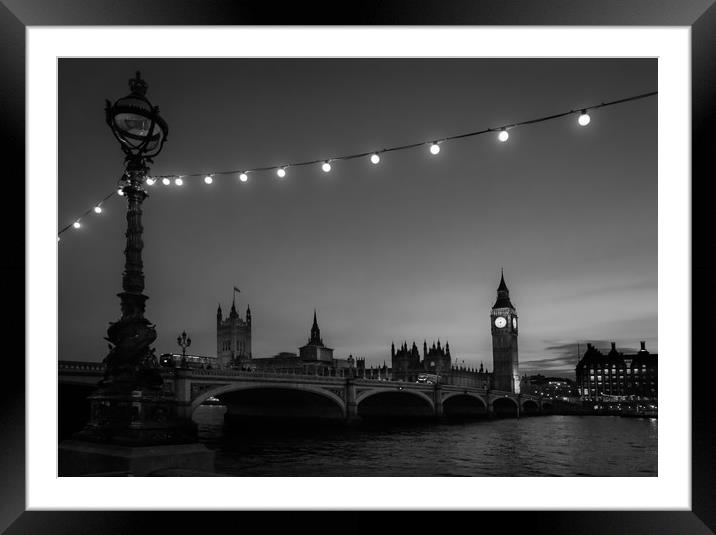 Westminster Bridge, London Framed Mounted Print by Ed Alexander