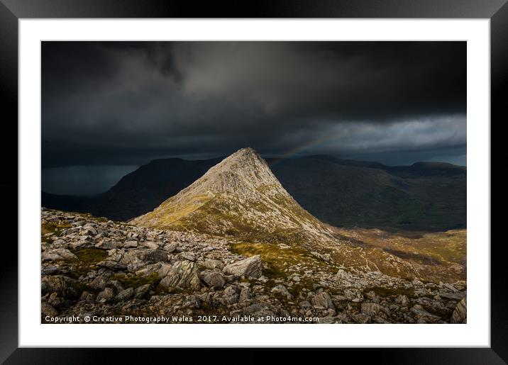 Tryfan Storm, Snowdonia National Park Framed Mounted Print by Creative Photography Wales
