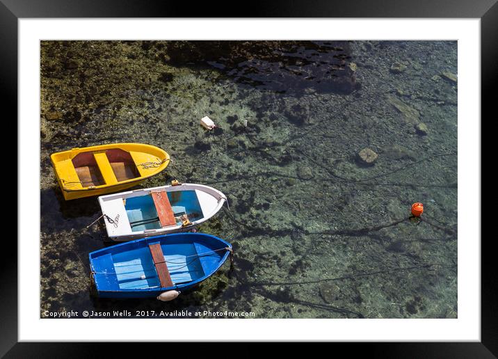 Trio of boats Framed Mounted Print by Jason Wells
