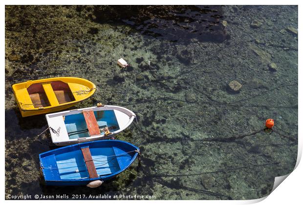 Trio of boats Print by Jason Wells