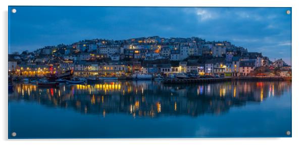 brixham harbour Acrylic by kevin murch