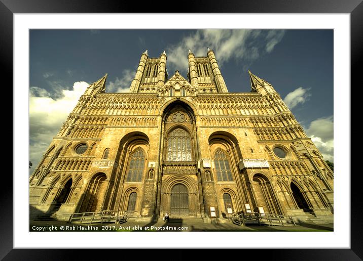Lincoln Cathedral  Framed Mounted Print by Rob Hawkins