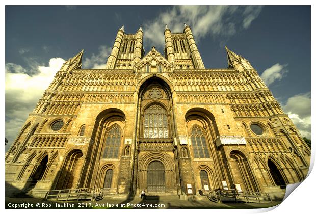 Lincoln Cathedral  Print by Rob Hawkins