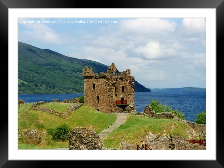 Grant Tower, Urquhart Castle on the shore of Loch  Framed Mounted Print by Photogold Prints