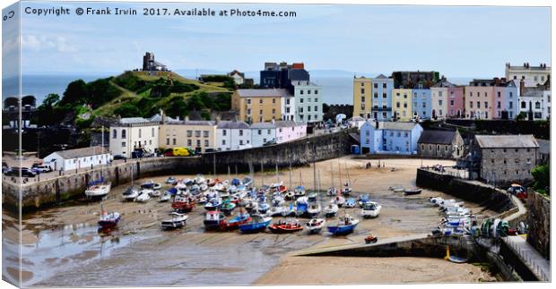 Tenby Harbour, Tenby, Wales, UK Canvas Print by Frank Irwin