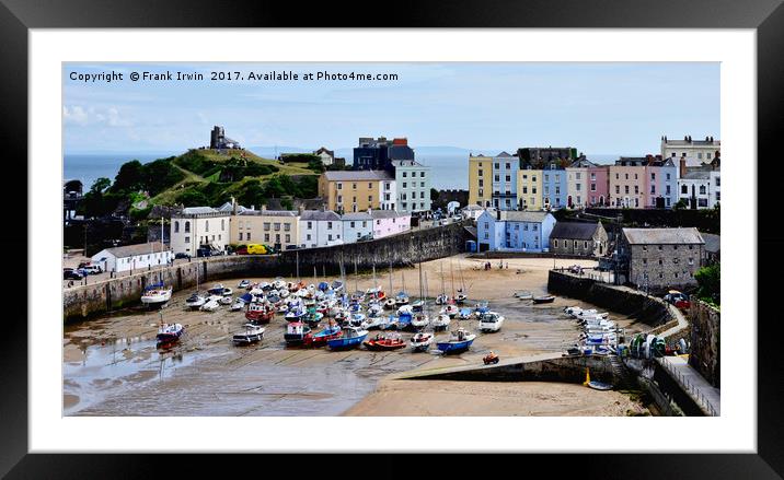 Tenby Harbour, Tenby, Wales, UK Framed Mounted Print by Frank Irwin