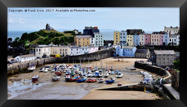 Tenby Harbour, Tenby, Wales, UK Framed Print by Frank Irwin