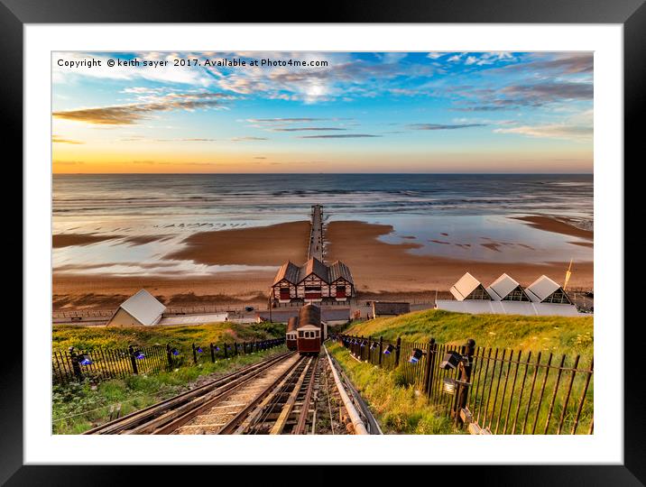 A Majestic View of Saltburn Pier Framed Mounted Print by keith sayer