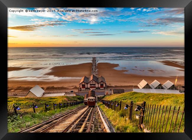A Majestic View of Saltburn Pier Framed Print by keith sayer
