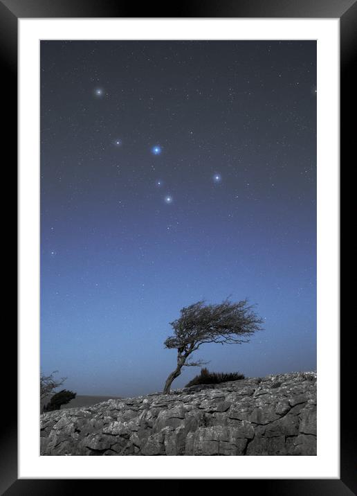 Limestone and stars Framed Mounted Print by Pete Collins