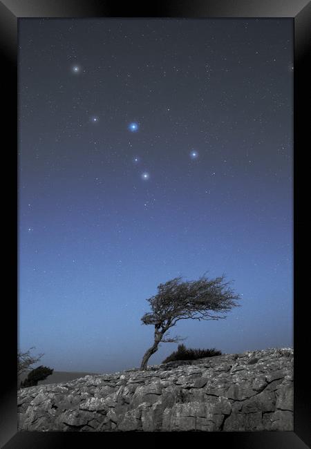 Limestone and stars Framed Print by Pete Collins